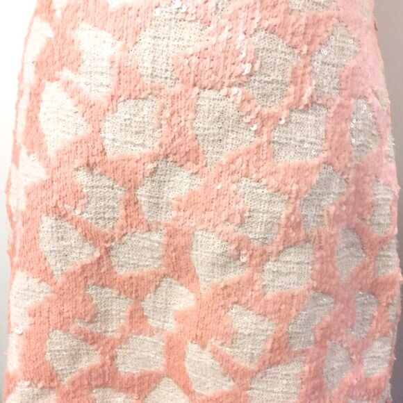 NWT Banana Republic Blush Pink Sequin Mini Skirt - Picture 3 of 3